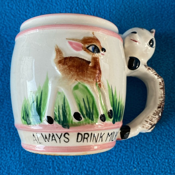 Chase - Japan Other - Chase Ceramic Cup “Always Drink Milk” Vintage